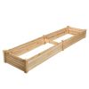 Wooden Vegetable Raised Garden Bed for Backyard Patio Balcony