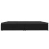 Convertible Sun Bed with Cushions Poly Rattan Black - Black