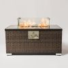Rectangular Glass Wind Guard for Fire Pit W85335465 - as Pic