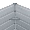 Garden Raised Bed Galvanized Steel 189"x31.5"x17.7" Gray