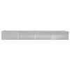 Garden Raised Bed Galvanized Steel 236.2"x31.5"x30.3" Gray