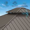 10'x12' Outdoor Hardtop Gazebo Permanent Canopy with Galvanized Steel Roof,Curtains and Netting