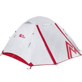 Mountaineering Camping Windproof And Rainproof Aluminum Alloy Three Season Double Deck Camping Tent (Color: Green)