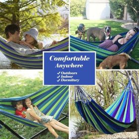 For UK Only  Outdoor Hammock Garden Camping Canvas Hammock Single Double Hanging Bed Swing For UK Only (Type: Double)
