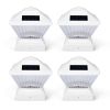 Waterproof White LED Solar Post Lamps, 2/4/6 Pack