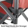 Portable Folding Chair Outdoor Picnic Patio Camping Fishing Chair w/ Cup Holder