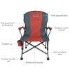 Portable Folding Chair Outdoor Picnic Patio Camping Fishing Chair w/ Cup Holder