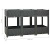 Raised Bed 47.2"x15.7"x28" Polypropylene