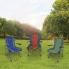 Portable Folding Chair Outdoor Picnic Patio Camping Fishing Chair w/ Cup Holder